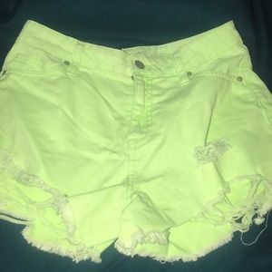 Distressed shorts